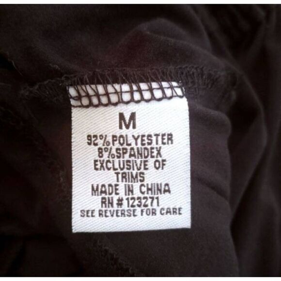 FOREVER 21 BLACK RUCHED DRESS SZ.M EUC - Picture 6 of 6